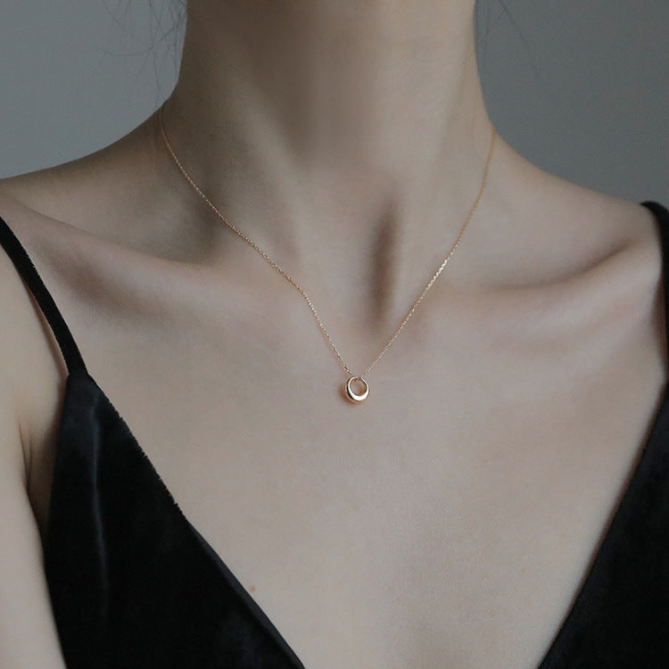 Geometric Circle Necklace