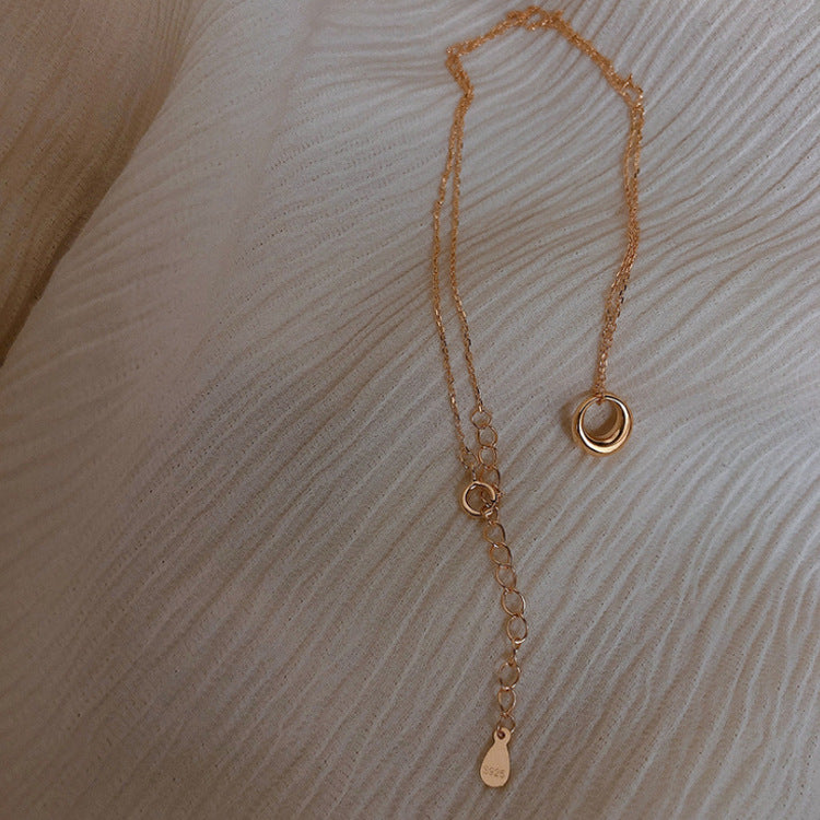 Geometric Circle Necklace