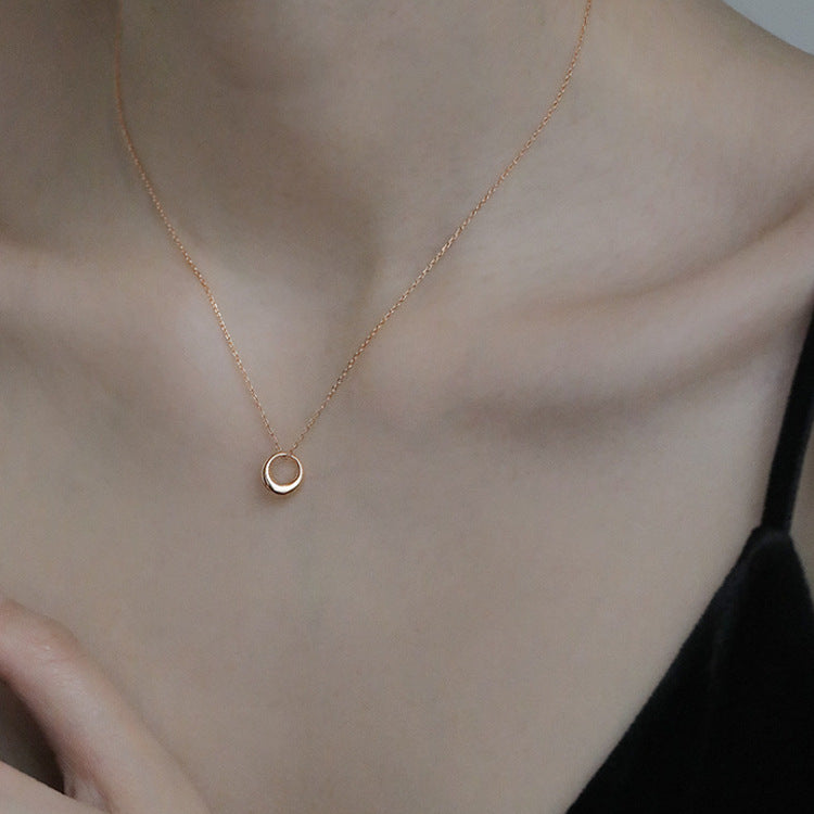 Geometric Circle Necklace