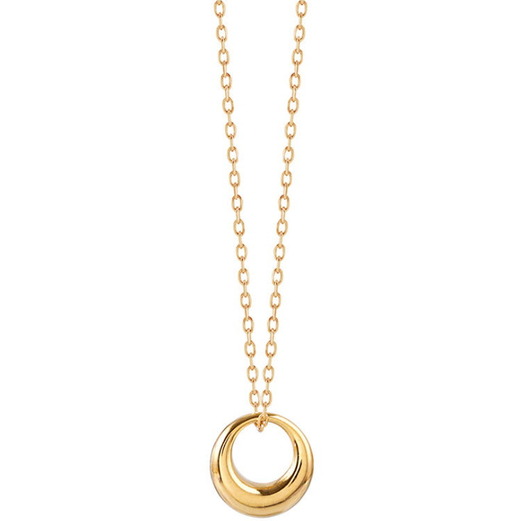 Geometric Circle Necklace