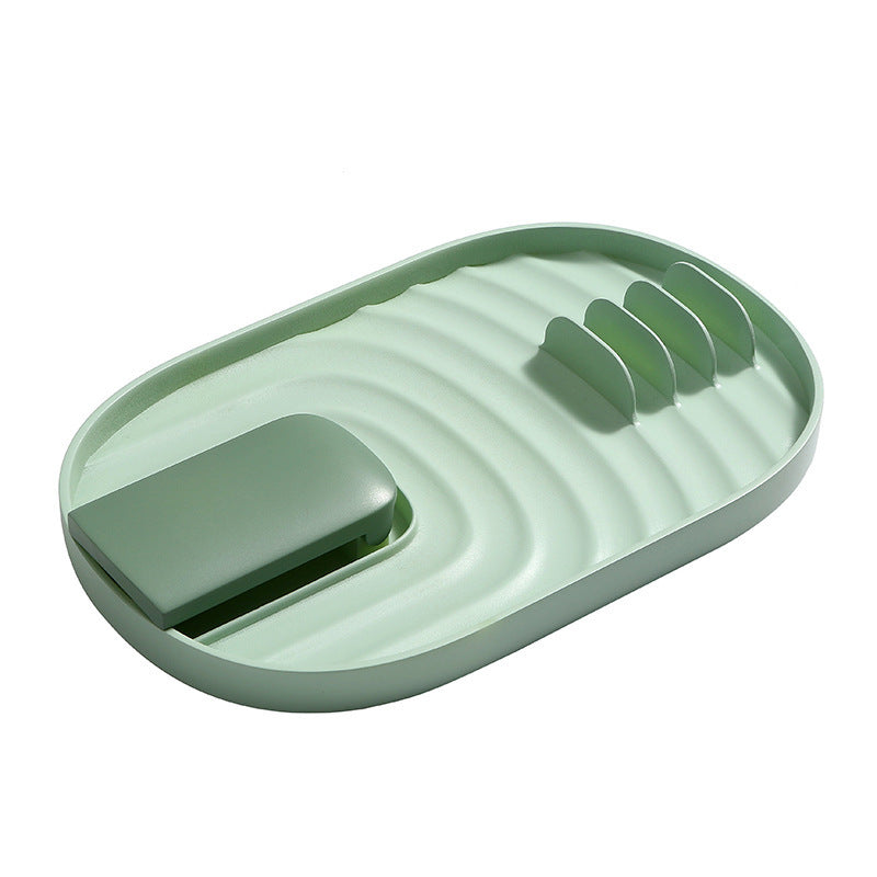 Kitchen Pot Lid Rack Organize Tray